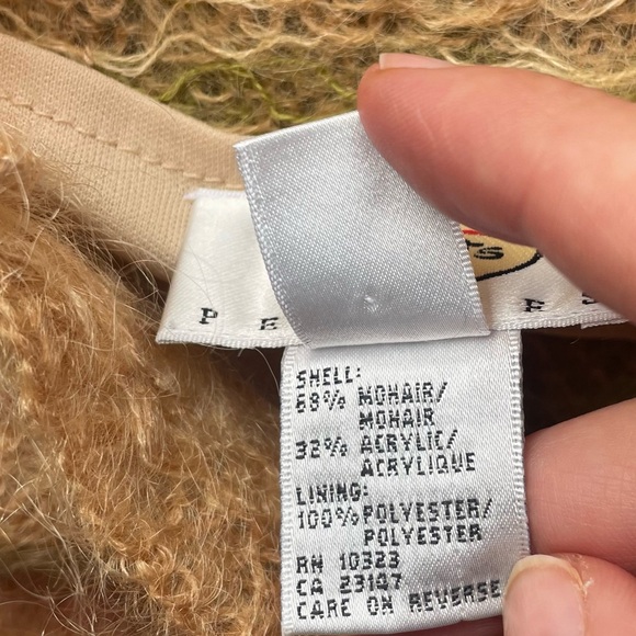 Vintage Talbots Mohair Blend Striped Mock Neck Sweater – Small - Picture 7 of 7